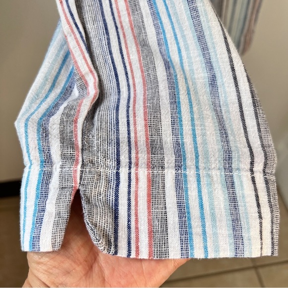 Beach Lunch Lounge Giavanna Marshmellow Stripe Linen Blend Pants - Picture 5 of 9